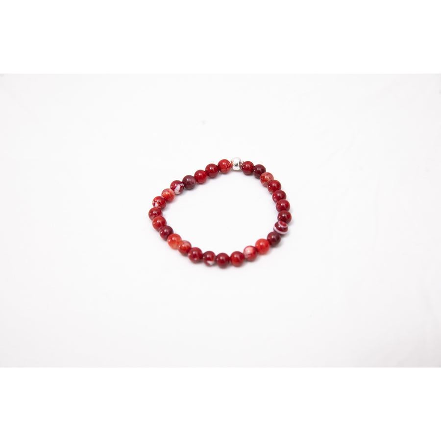 Red Agatha Stone Bracelet