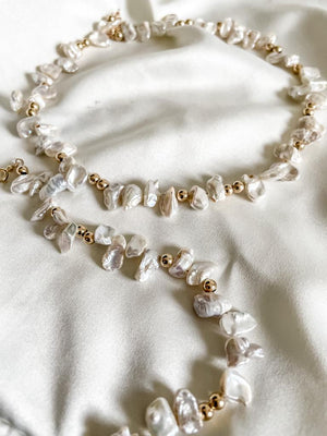 Long collier de perles